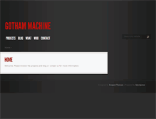 Tablet Screenshot of gothammachine.com